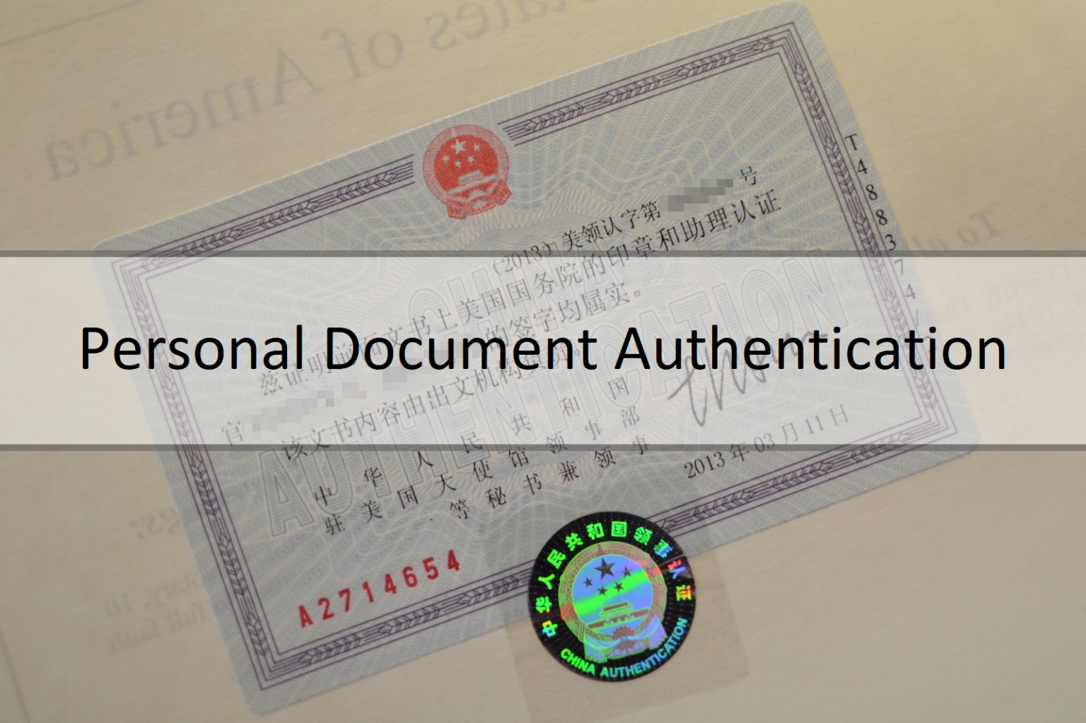 Chinese Consulate Authentication for Birth Certificate for Use in China