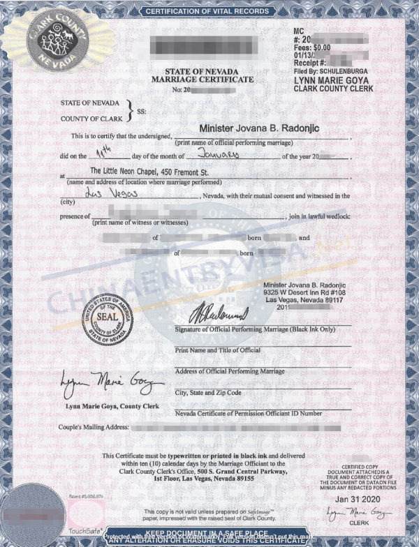 Marriage Certificate Authentication for Use in China Chinese Visa Service