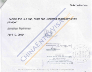 does phoenix allow notarized copy of passport